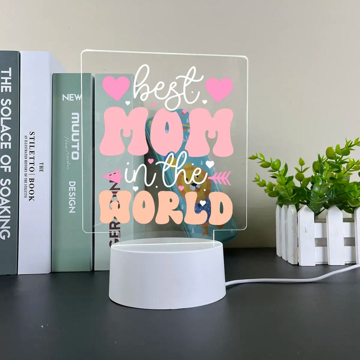 Best Mom 3D Acrylic LED Light
