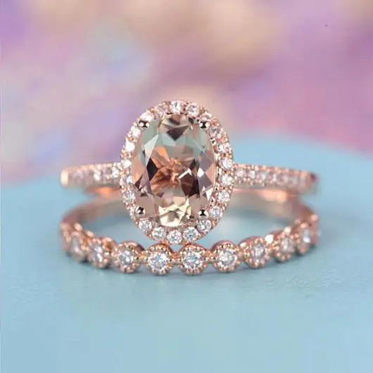 Morganite Mid-Autumn Ring